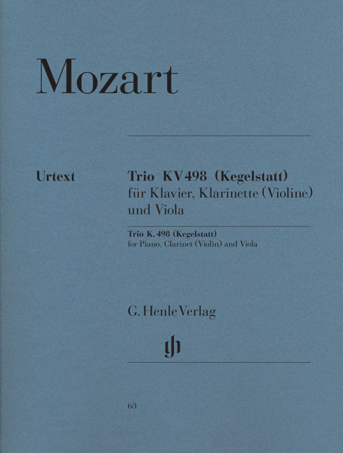 Trio Es KV 498 "Kegelstatt" (Herttrich)(cl/vl,vla,pf)