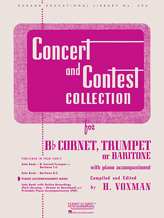 Concert and Contest Collection Trumpet (Voxman,Rubank)(piano acc)