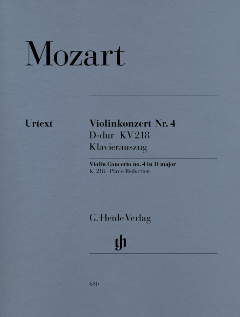 Concerto 4 D KV 218 (vl,pf)