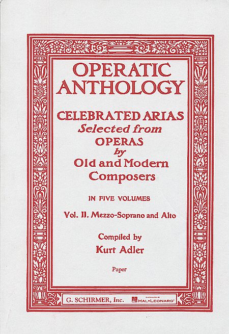 Operatic Anthology 2 Mezzo,Alto