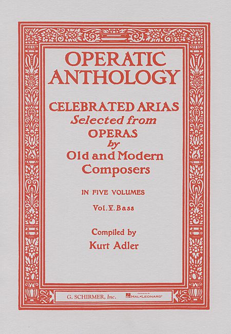Operatic Anthology 5 Bass