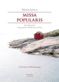 Missa popularis (SSA/SSATB, 2vl,vla,vc)(vocal score)