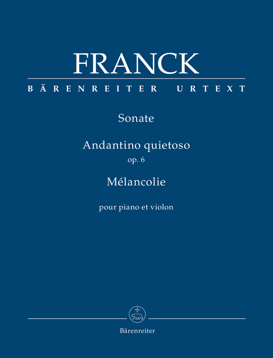Sonate A, Andantino quietoso, op 6, Mélancolie (vl,pf)