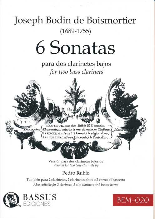 6 Sonatas (2 bass clarinets)