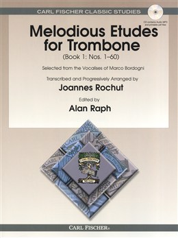 Melodious Etudes for Trombone 1 (Rochut)(+mp3+PDF)