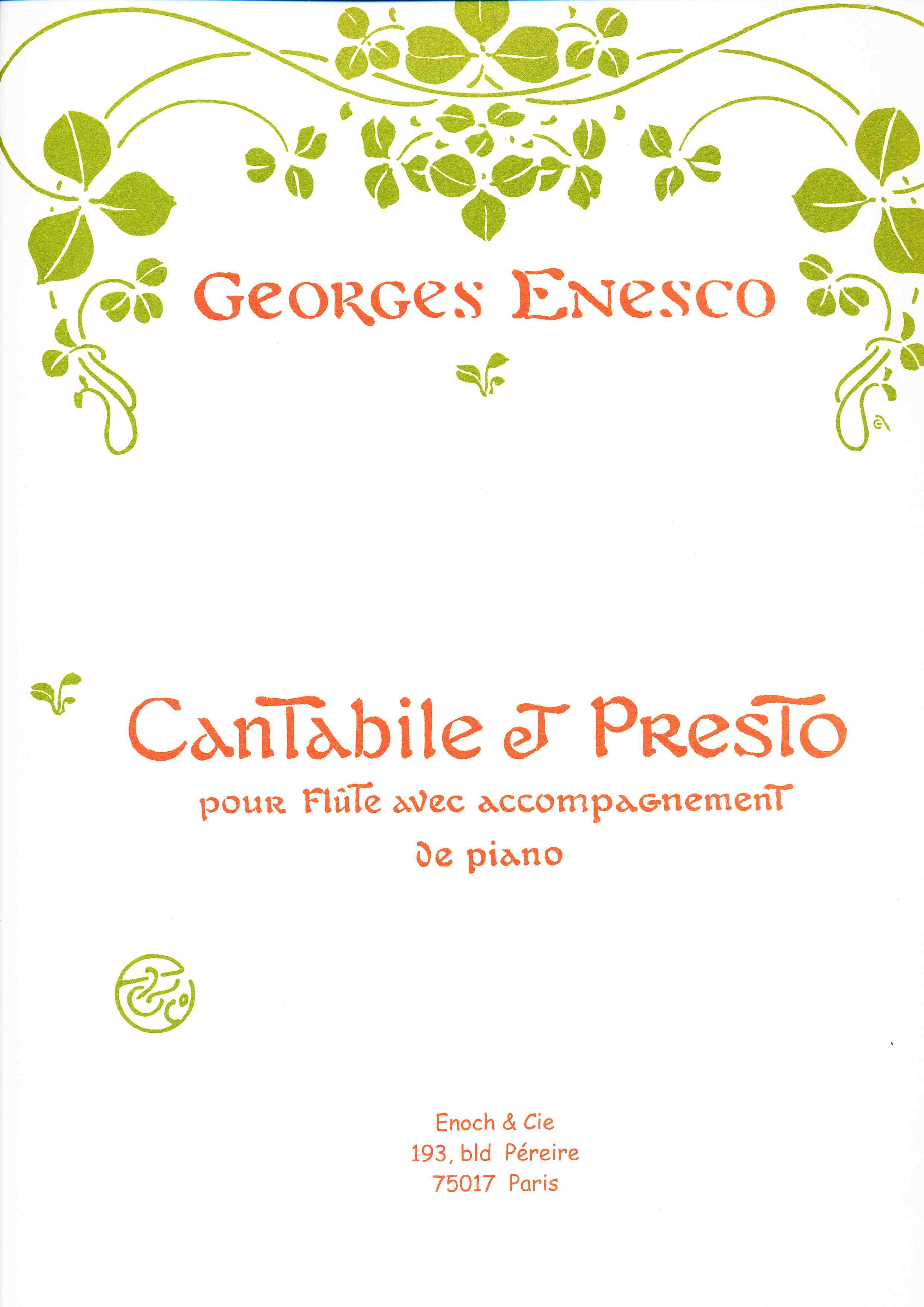 Cantabile et Presto (fl,pf)