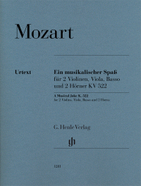 Musikalischer Spass KV 522 (2cor,2vl,vla,cb)(parts)