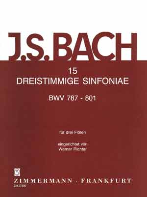 15 3-Stimmige Sinfonien BWV 787-801 (3fl)