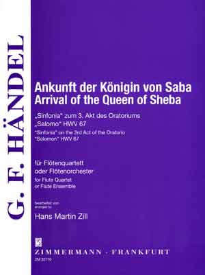 Arrival of the Queen of Sheba (6fl)(score,parts)