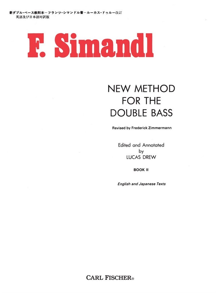 New Method for the Double Bass 2 (Drew)
