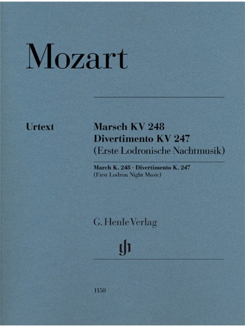March KV 248 & Divertimento KV 247 (First Lodron Night Music)(2cor in F,vl,vla,bc)(parts)