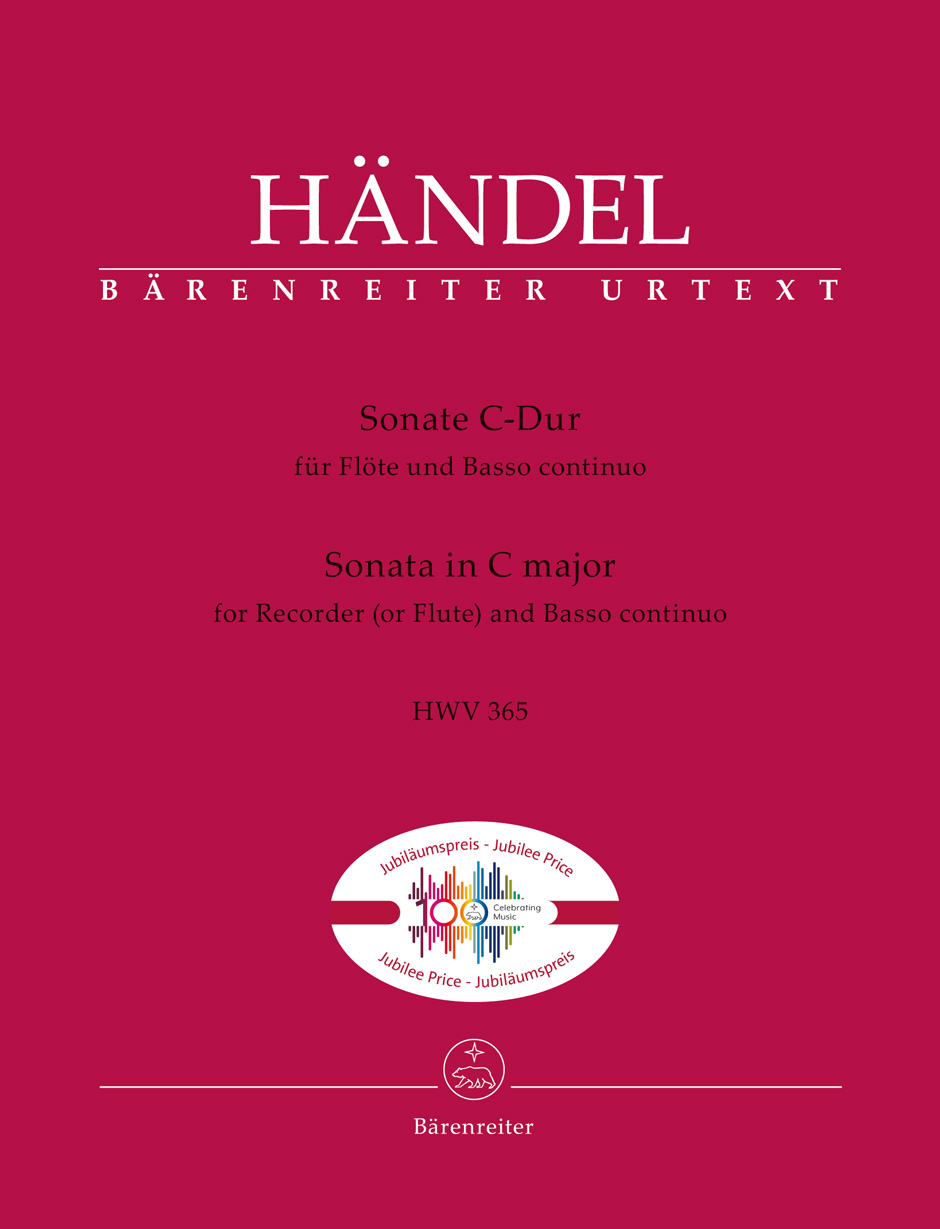Sonate C HWV 365 (fd/fl,pf/bc)