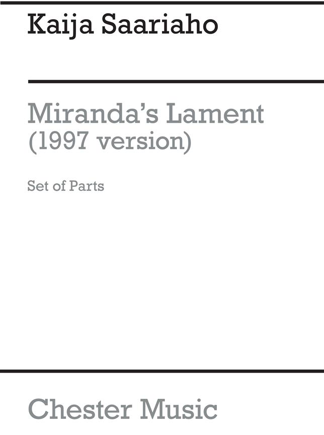 Mirandas Lament (1997)(sopr,cl,arpa,vl,db)(parts)