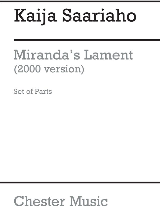 Mirandas Lament (2000)(sopr,arpa,fl,vl/vla,vc)(parts)