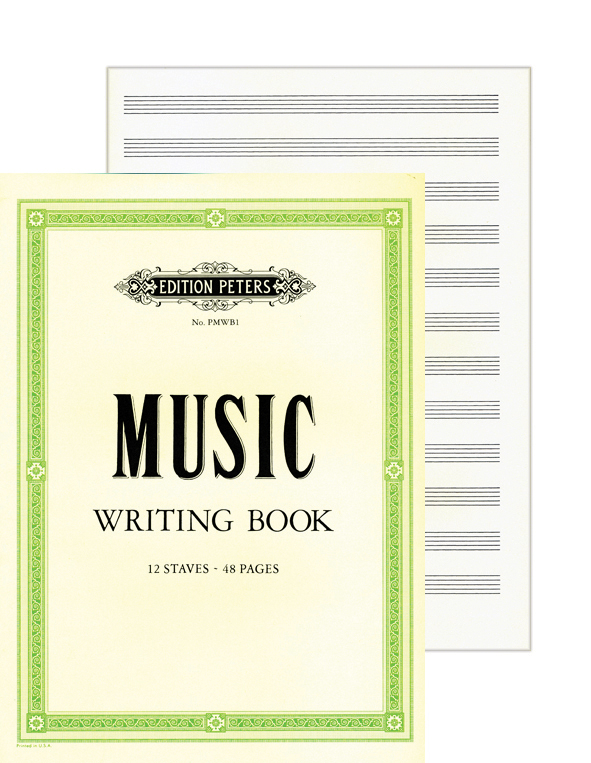 Nuottivihko A4 Peters Music Writing Book