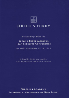 Proceedings from the 2nd Jean Sibelius Conference (1995)